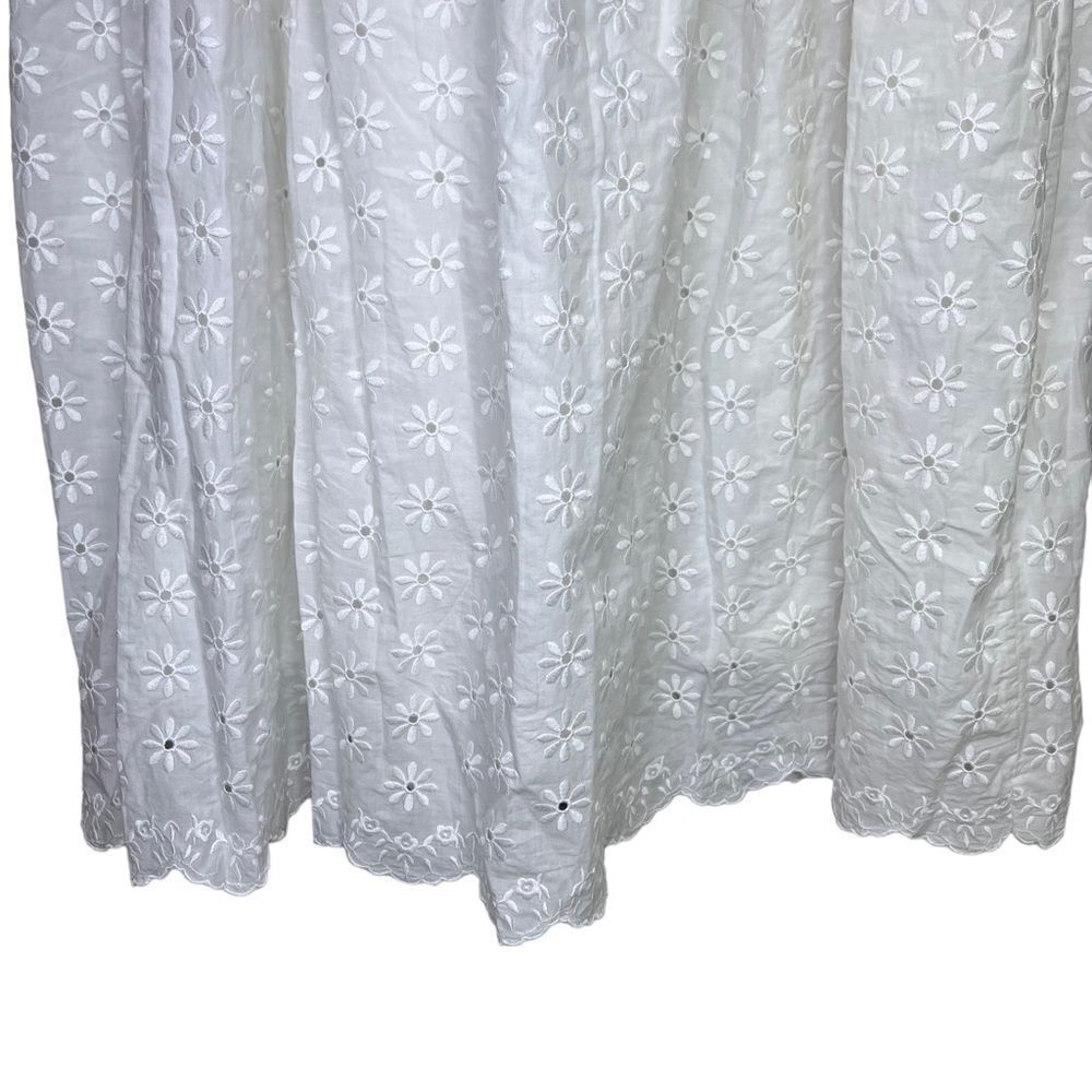 NEW Caroline Constas Kassandra Skirt White Eyelet Size Medium - Picture 6 of 13